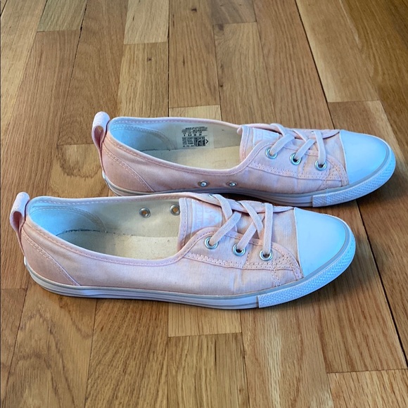 CONVERSE Chuck Taylor Ballet Lace Slip On Vapor Pink Sneakers Womens Size 8 - Picture 3 of 8